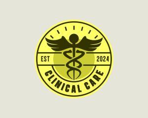 Pharmaceutical Caduceus Clinic logo design