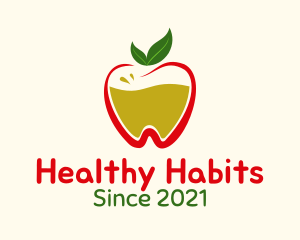 Healthy Apple Juice logo design