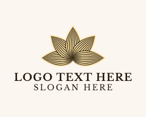 Massage - Gold Lotus Wellness logo design