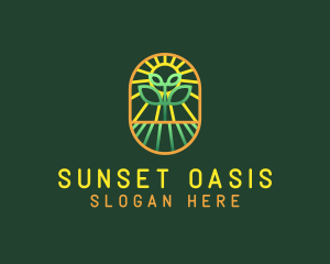 Seedling Sunset Farm logo design