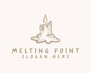 Melting - Melted Wax Candle logo design