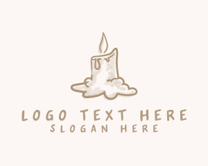 Religious - Melted Wax Candle logo design