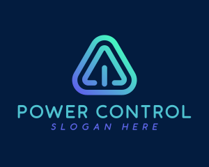 Control - Electric Switch Button logo design