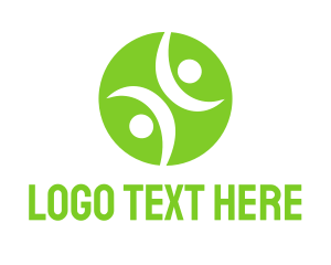 Green Ball - Tennis Ball People logo design