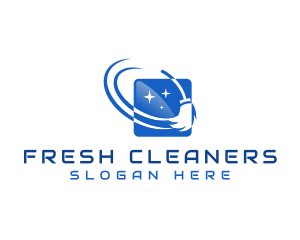 Broom Cleaner Sweep logo design