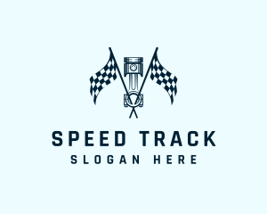 Race - Piston Automotive Racing logo design