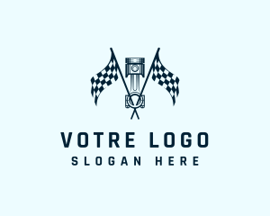 Racing - Piston Automotive Racing logo design