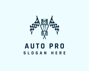 Automotive - Piston Automotive Racing logo design