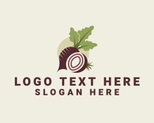 Harvest - Beet Vegan Vegetable logo design