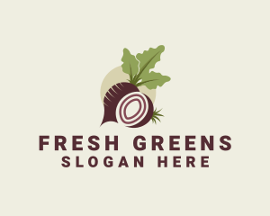 Vegetable - Beet Vegan Vegetable logo design