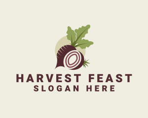 Beet Vegan Vegetable logo design