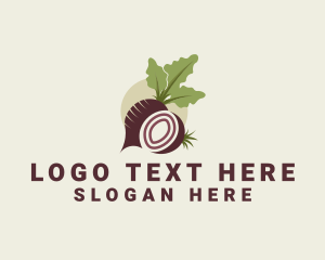 Food - Beet Vegan Vegetable logo design