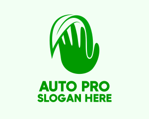Green Hand Plant  Logo