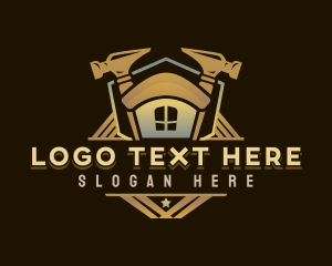Laborer - Hammer Builder Construction logo design