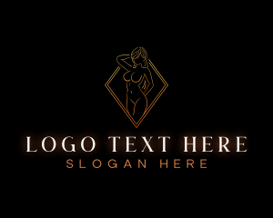 Lady - Sexy Woman Body logo design