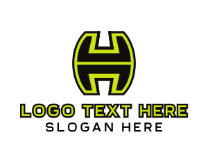 Hip Hop - Cyber Gaming Letter H logo design