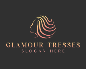 Wig - Woman Hair Spa logo design