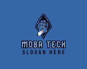 Moba - Wild Wolf Emblem logo design