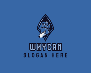 Streamer - Wild Wolf Emblem logo design