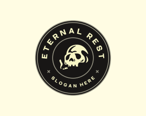 Undead - Skull Smoking Cigarette logo design