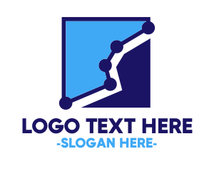Bookkeeping - Blue Analytics Chart logo design