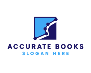Bookkeeping - Blue Analytics Chart logo design