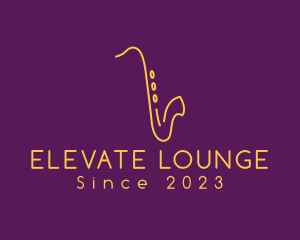 Lounge - Elegant Saxophone Music logo design