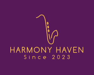 Musical - Elegant Saxophone Music logo design