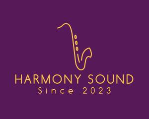 Orchestra - Elegant Saxophone Music logo design