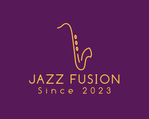 Jazz - Elegant Saxophone Music logo design