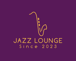 Jazz - Elegant Saxophone Music logo design
