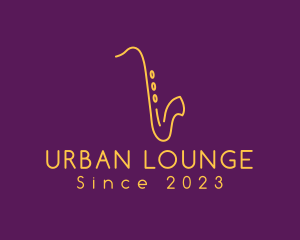 Lounge - Elegant Saxophone Music logo design