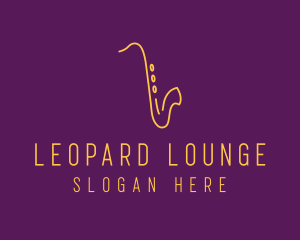 Elegant Saxophone Music logo design