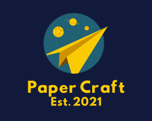 Paper Plane Galaxy logo design