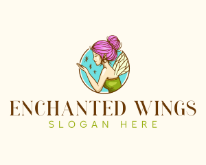 Mythical Fairy Magical logo design