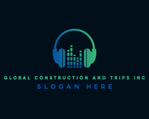 Musical - DJ Audio Studio logo design