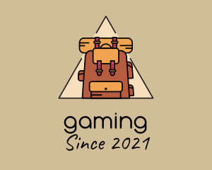 Lodging - Backpack Rucksack Bag logo design