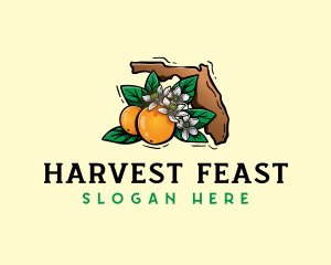 Florida Orange Blossom logo design