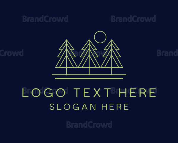 Tree Forest Landscape Logo