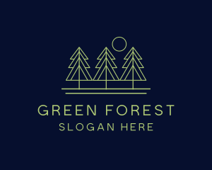 Tree Forest Landscape logo design