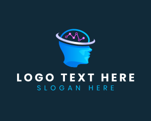 Psychology - Brain Cyber Tech logo design