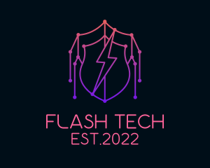 Flash - Hacker Defense Flash logo design