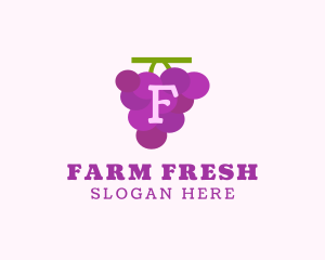 Fruit Grape Farm Market logo design