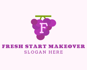 Fruit Grape Farm Market logo design