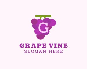 Grapes - Fruit Grape Farm Market logo design