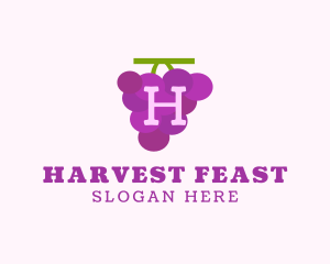 Fruit Grape Farm Market logo design