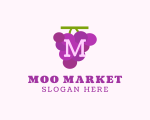 Fruit Grape Farm Market logo design