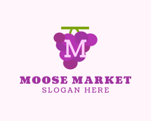 Fruit Grape Farm Market logo design