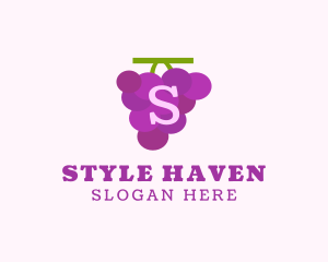 Supermarket - Fruit Grape Farm Market logo design