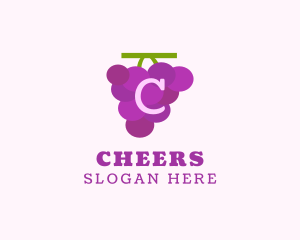 Fresh - Fruit Grape Farm Market logo design